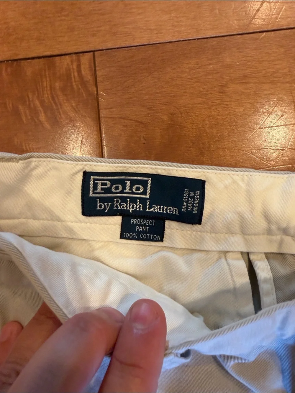 Polo by Ralph Lauren Men’s Beige Cotton 30/30 Pants EUC - Picture 2 of 4